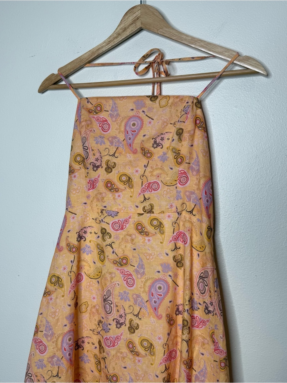 Charlie Holiday Maple Halter Maxi paisley floral summery print linen cotton 6 - Picture 5 of 14